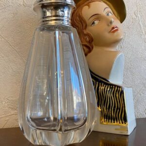 Zuckerstreuer, Kristallsprinkler im Sterlingsilberschliff, Minerva-Markenzeichen (1) - .950 Silber - Saglier 1897 Paris - Frankreich - Ende des 19. Jahrhunderts