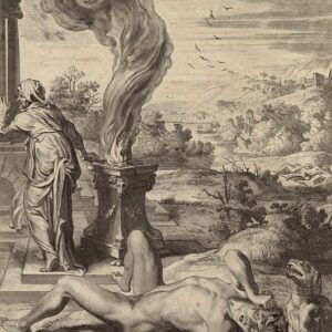 Abraham van Diepenbeek (1596-1675) after, 1733 - The death of Meleager after Althea, his mother burned the log.