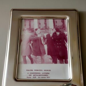 Bilderrahmen (1) - .925 Silber, Holz und Glas - Stancampiano - Italien - Ende des 20. Jahrhunderts