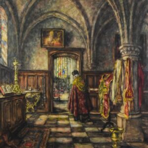 Albert Geudens (1869-1949) - Kerkinterieur