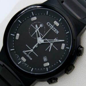 Citizen - - "NO RESERVE PRICE" - Eco Drive Crono "Great Look" All Black - Herren - 2011-heute