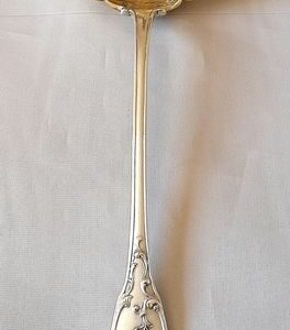Zuckersieb, Sterling Silber und Vermeil Streulöffel (1) - .950 Silber, Vergoldetes Silber - Alphonse Debain - Frankreich - Ende des 19. Jahrhunderts