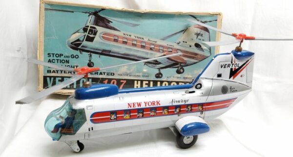 Alps - Helicopter - Batteriebetriebener Tintoy Vertol 107 Helicopter - 1960-1969 - Japan