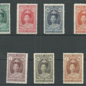 Niederländisch-Indien 1923 - Government jubilee Wilhelmina - NVPH 160/166