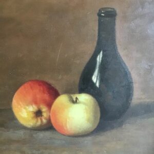 Hollandse school (XX) - Oude fles met appels
