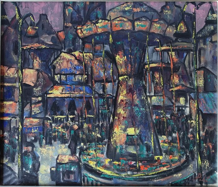 Abraham Pihl (1909-1981) - Kermis te Vlissingen