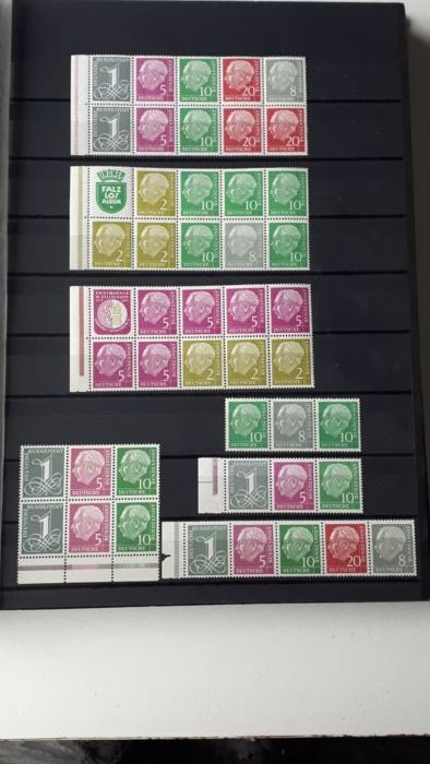 Deutschland, Bundesrepublik - Collection of combination issues, booklets, roll stamps.