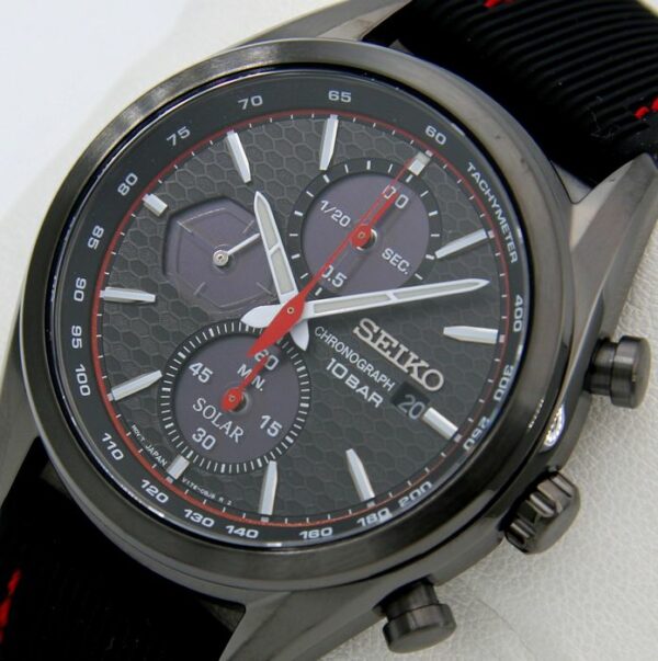 Seiko - -"NO RESERVE PRICE"- Solar Chronograph "Special Edition Macchina Sportiva" Black/Red - SSC777P1 - Herren - 2011-heute