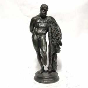 Skulptur, Farnese Herkules - Bronze - Ende des 20. Jahrhunderts