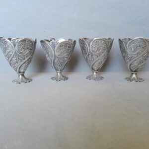 4 alte Zwerge - .800 Silber - Türkei - Ende des 19. Jahrhunderts