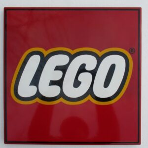 Lego - Schild - Stahl, Porzellanemail