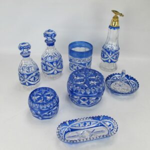 Val Saint Lambert - Toilettenset (8) - Kristall