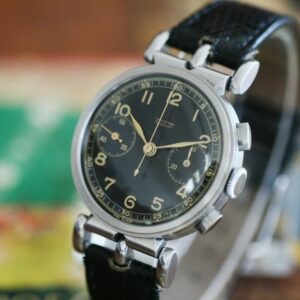 Tissot - 15TL ultra rare "Belt Buckle" Chronograph (37mm )black gilt dial - Herren - 1901-1949