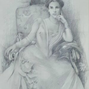 Arturo Rietti ( Trieste 1863- Fontaniva1943) - Ritratto di nobildonna