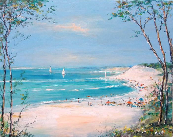 Denis Pascal dit Roy - La plage et les dunes du Pilat.