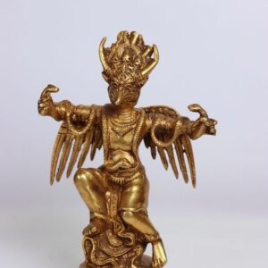 schöne Statue Garuda - Bronze - Nepal - Ende des 20. Jahrhunderts