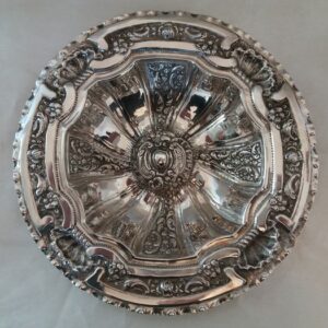 Almosengeberplatte (1) - .915 Silber - Spanien - Mitte des 20. Jahrhunderts