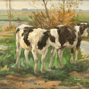 Dirk Johannes van Haaren (1878-1953) - Twee kalfjes