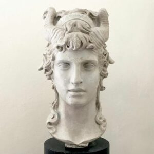 Possibilmente Fonderia Chiurazzi Napoli - Büste, Skulptur, Faunenkopf - 48 cm (1) - Neoklassizistischer Stil - Gips - Erste Hälfte des 20. Jahrhunderts