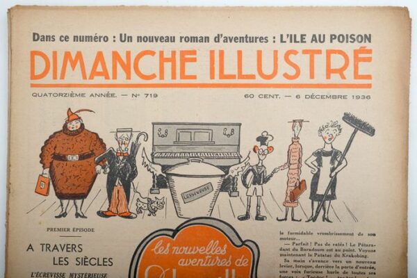Dimanche-Illustré - 1934 + 1935 + 1936 - Avec Zig et Puce par Alain Saint-Ogan - Erstausgabe - (1934/1936)