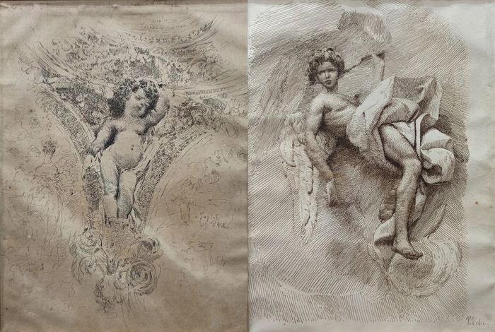 Paolo Vetri (Castrogiovanni EN, 1855 – Napoli, 1937) - Angeli