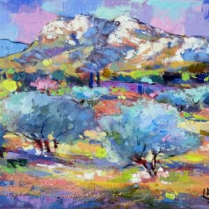 Claude Carvin - Oliviers dans les Alpilles