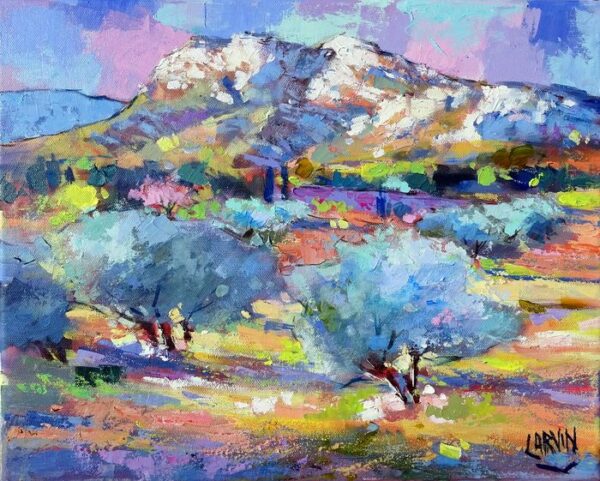 Claude Carvin - Oliviers dans les Alpilles