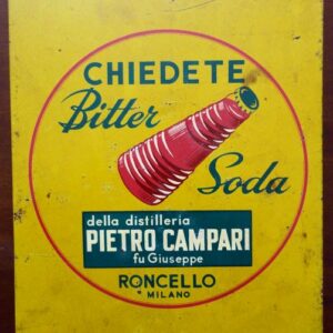 Bitter Soda - Lithographiertes Werbeschild - Aluminium