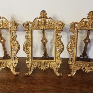 3 schöne Napoleon III Fotorahmen Anfang des 19. Jahrhunderts (3) - Napoleon III. - Bronze (vergoldet) - Zweite Hälfte des 19. Jahrhunderts