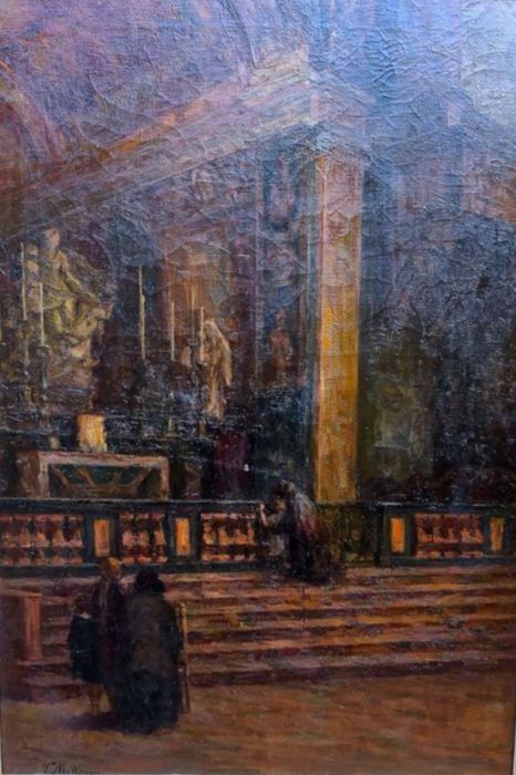 Cesara Mottironi (XX) - Un altare della chiesa di Sant'Angelo in Milano"