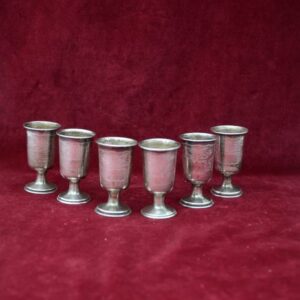 6 Kidduschbecher (Mini) - .833 Silber - Israel - Mitte des 20. Jahrhunderts