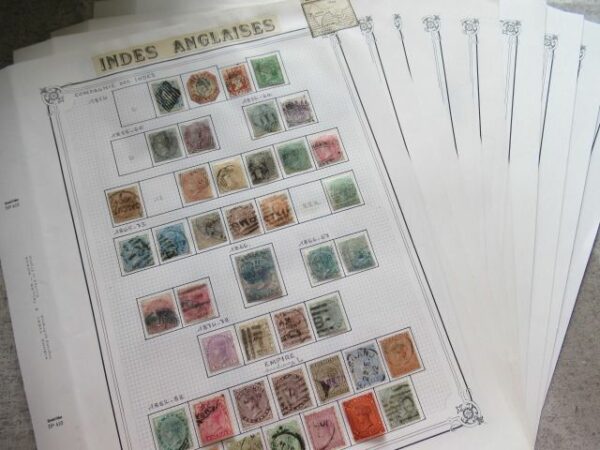 Indien - European occupation, collection of stamps.