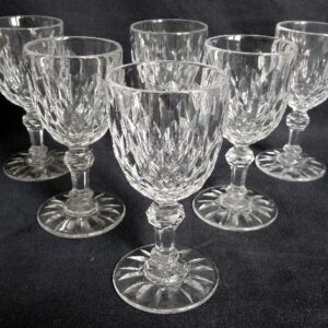 6 WASSERgläser 16cm Juvisy Modell, der Service des Elysée Palace - Napoleon III. - Kristall