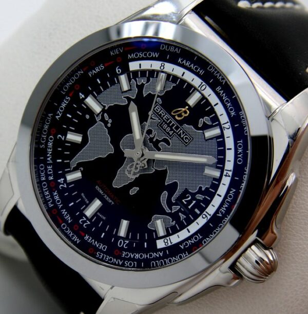 Breitling - - "NO RESERVE PRICE" - Galactic Unitime 44 - World Time - Certified Chronometer C.O.S.C. - - WB3510U4/BD94 - Herren - 2011-heute