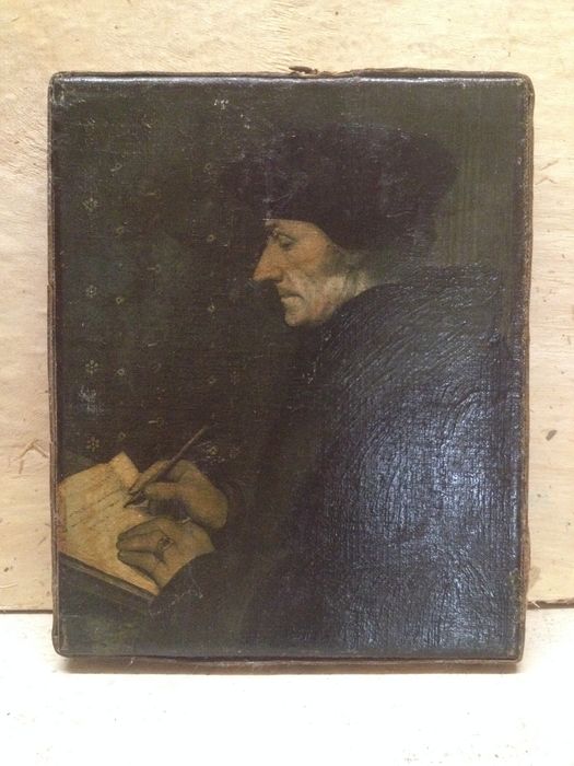 Artista: Scuola europea del XIX secolo, da Hans Holbein il Giovane - Erasmo da Rotterdam