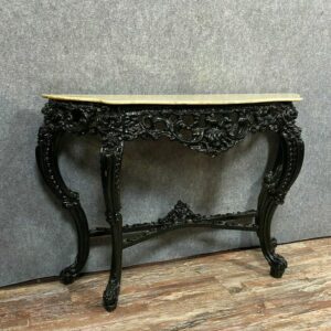 Beistelltisch - Louis XV-Stil - Marmor, Lackiertes Holz - Anfang des 20. Jahrhunderts