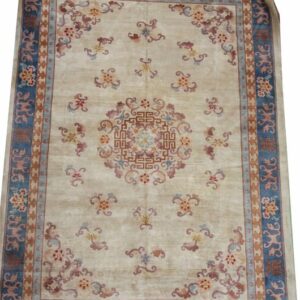 Alter chinesischer Teppich in Raumgröße 305 x 430 cm - Wolle auf Baumwolle - Mitte des 20. Jahrhunderts