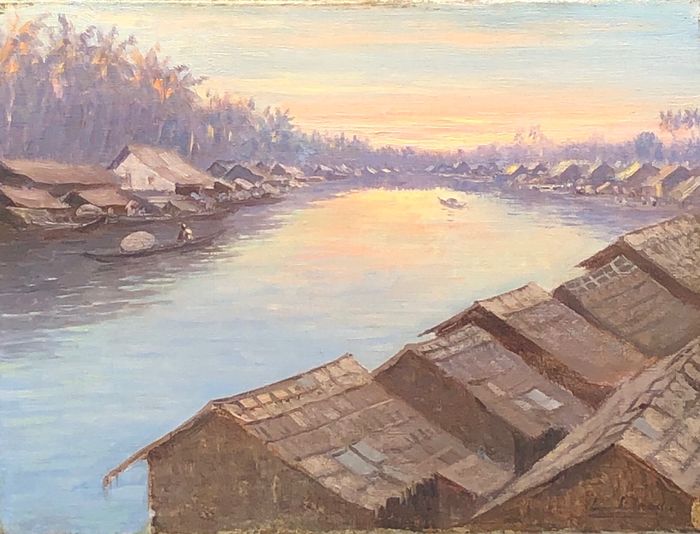 Leonardus Joseph Eland (1884-1952) - River view landscape